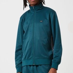NWT STUSSY Textured Rib Track Jacket - XL Dark Teal